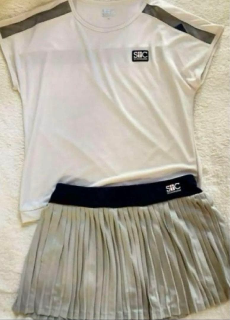 No.717 STC 定番人気ꯁꯧ総プリーツスコート☆Silver☆XL☆新品☆