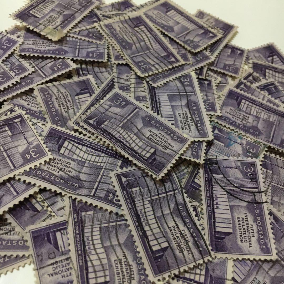 海外切手 建物100枚 同梱250円