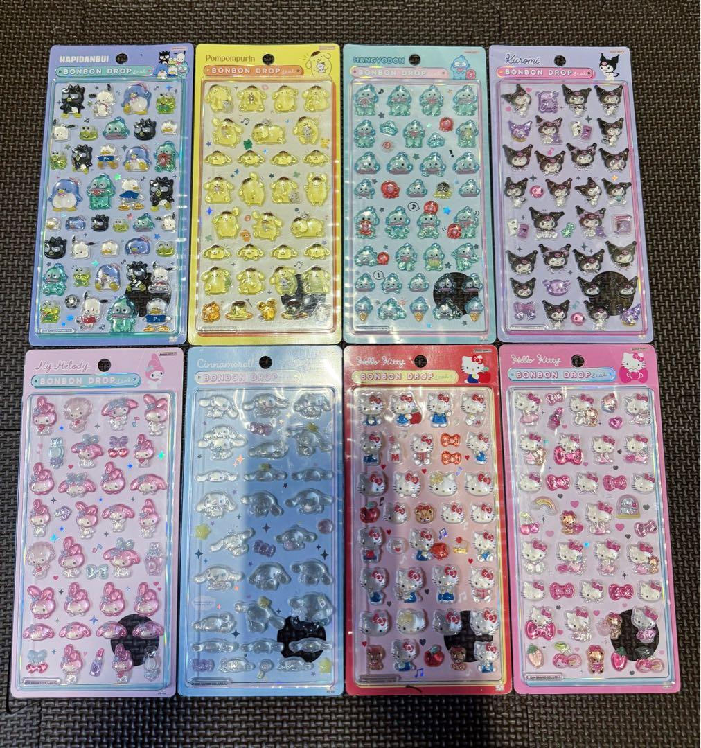 正規品 サンリオボンボンドロップシール 第1弾 8枚コンプリート