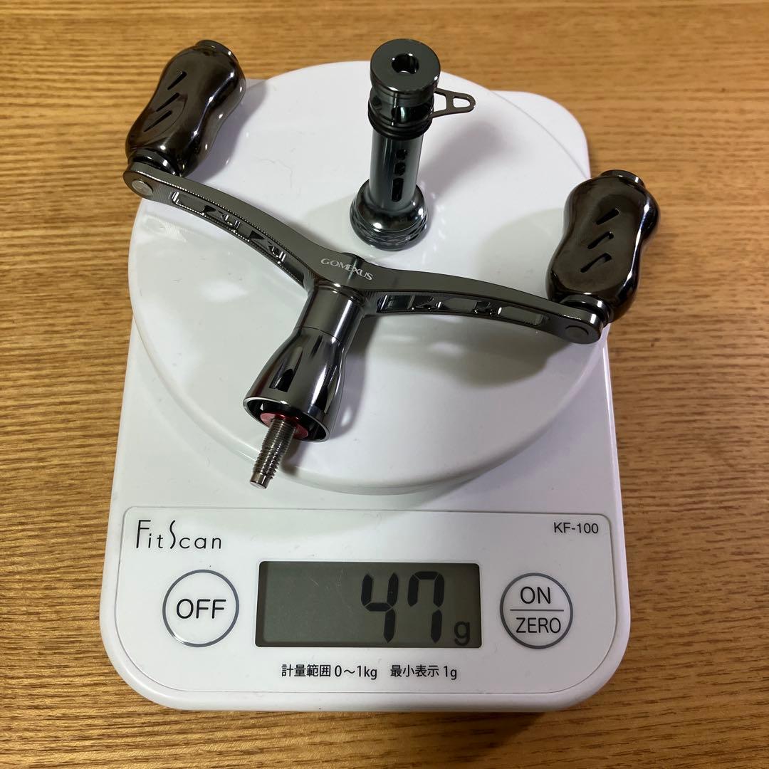 美品　シマノ用　ゴメクサス　チタン　ダブルハンドル　スタンド　フックキーパー付