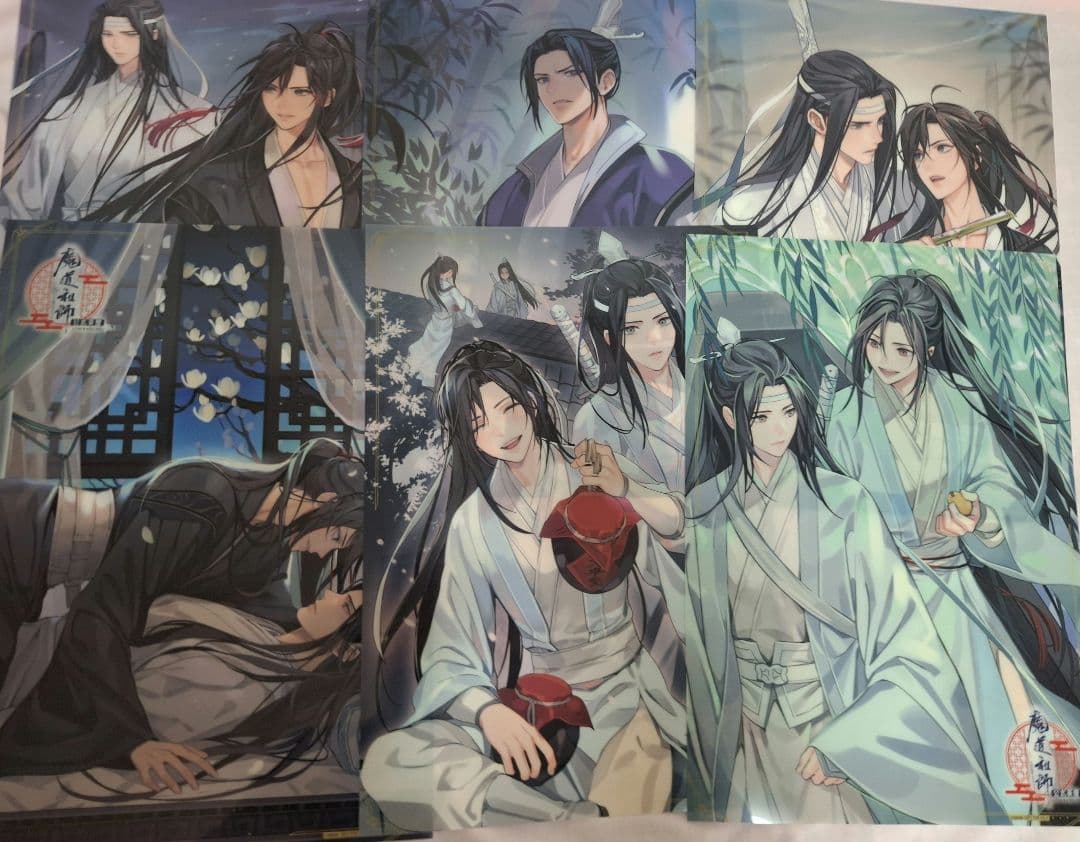 魔道祖師　公式茶屋　ノベルティ　クリアポスター　12種類コンプセット