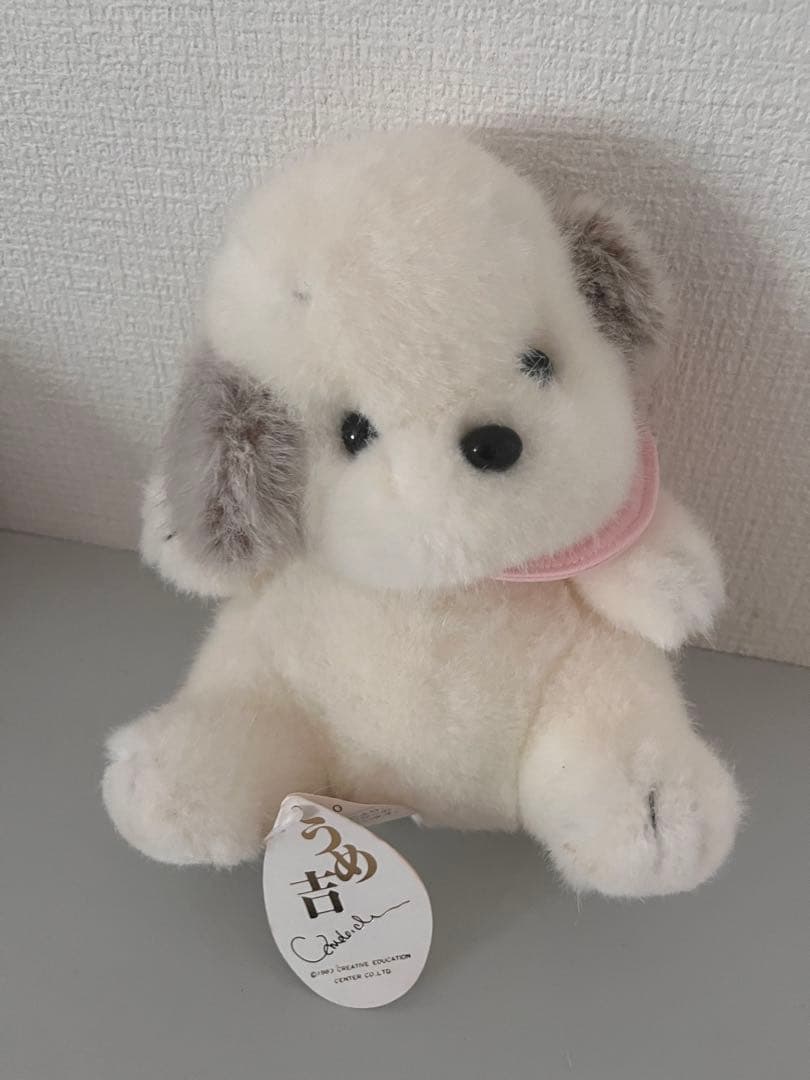 新品　タグつき　激レア　うめ吉　赤ちゃん　ぬいぐるみ　ピンクエプロン