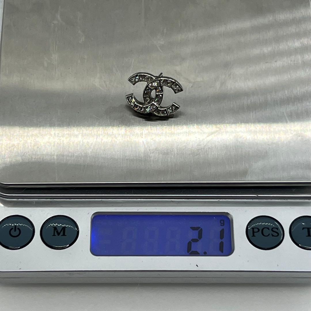 CHANEL ココマーク C20 A ラインストーン キラキラ ピアス 0619