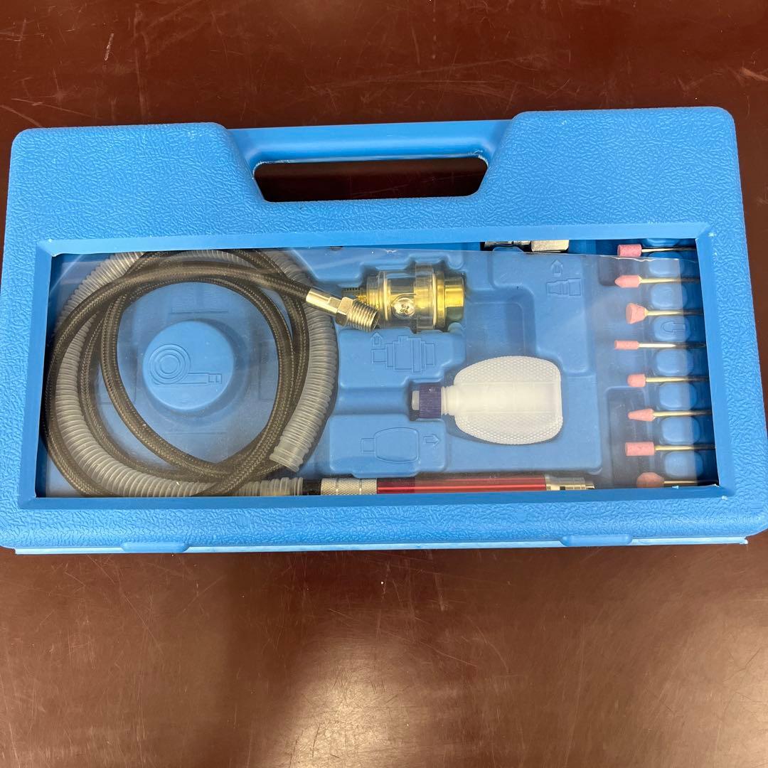 ケース付 エアーグラインダーセット エアーリューター 研磨 研削 サビ取り32