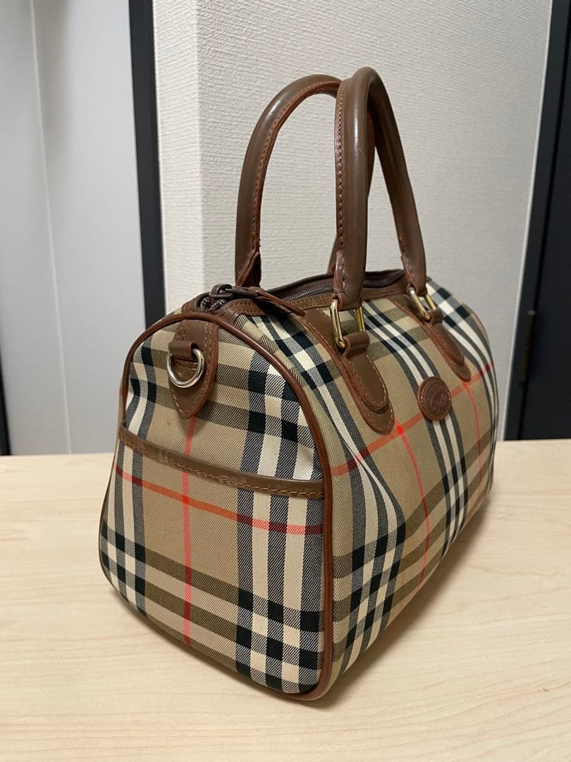 Burberry ノバチェックミニボストンバッグ