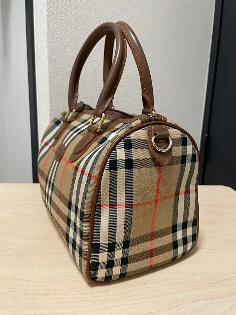 Burberry ノバチェックミニボストンバッグ