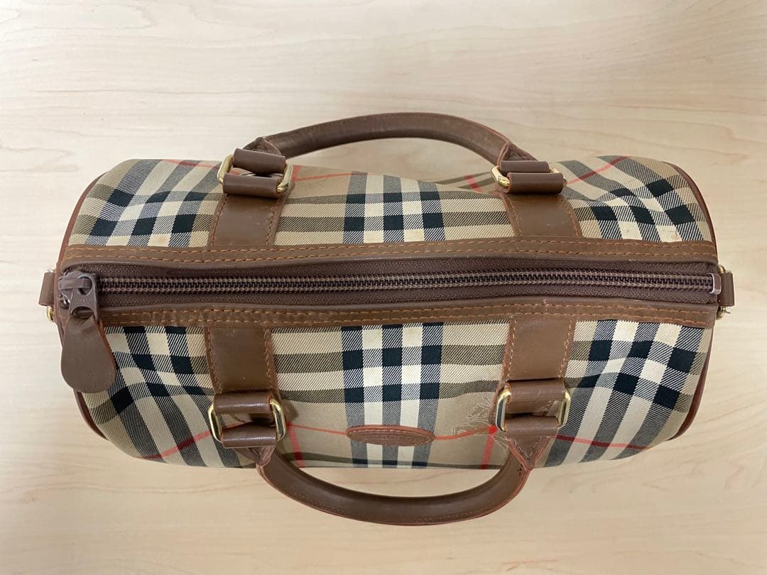 Burberry ノバチェックミニボストンバッグ