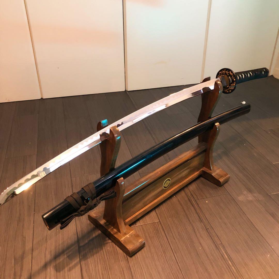 高級模造刀　太刀　本研波刃　合金　居合刀