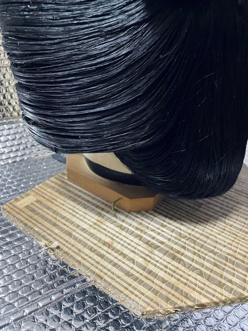 人毛BLACK 日本髪ウィッグ Sサイズ（中サイズ）