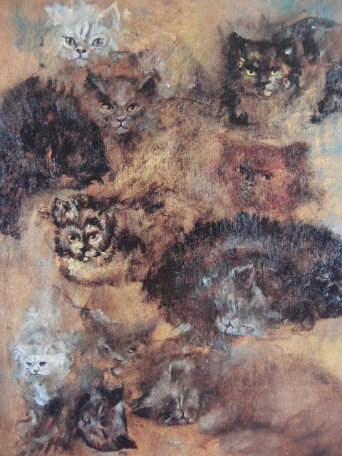 レオノール・フィニ「猫たち」、希少画集より、状態良好