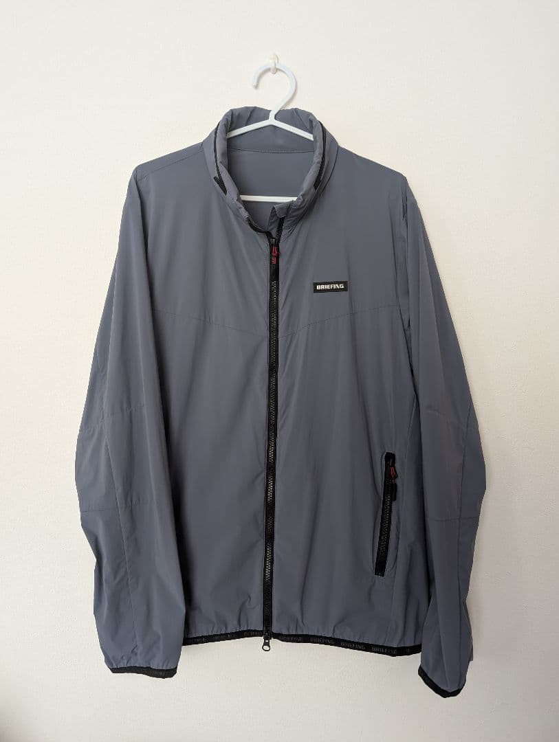 BRIEFINGブルーグレージップアップジャケットL