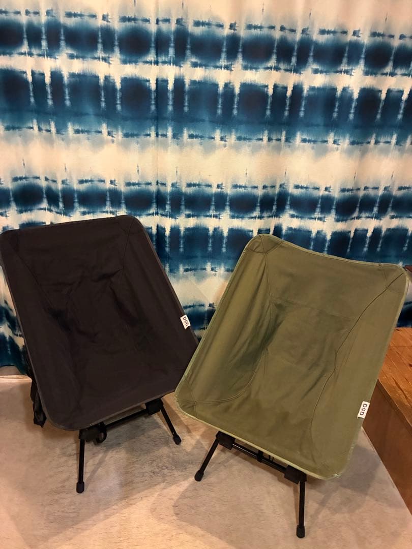 DOD スゴイッス　ブラック&カーキ　2脚セット‼️