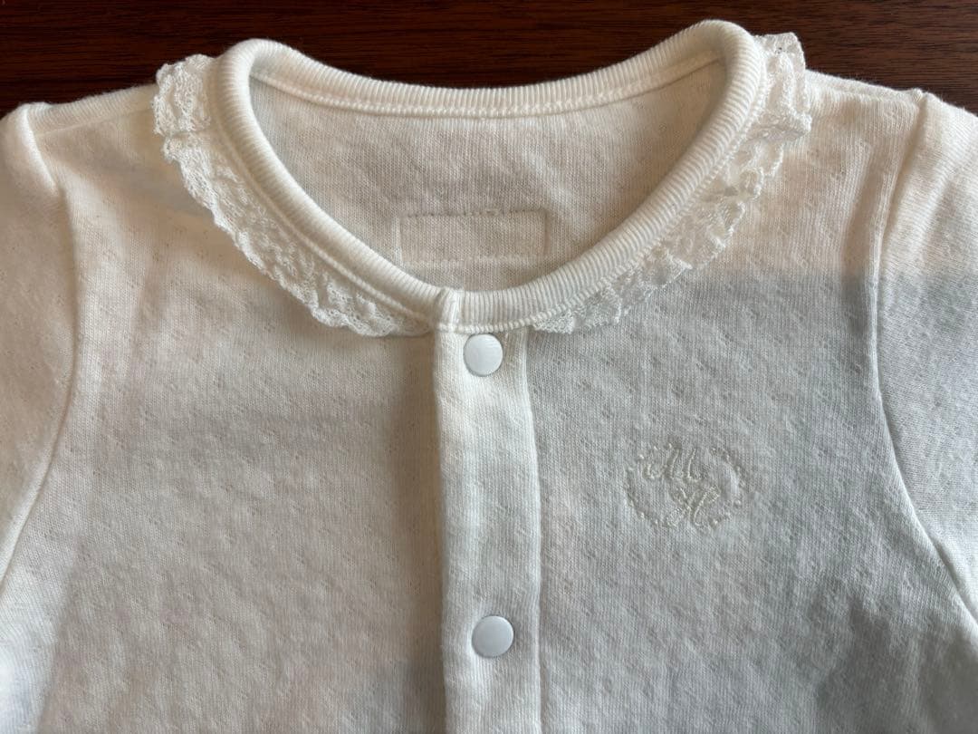 【双子】ミキハウス　セレモニードレス　帽子　靴下　カバーオール　箱あり