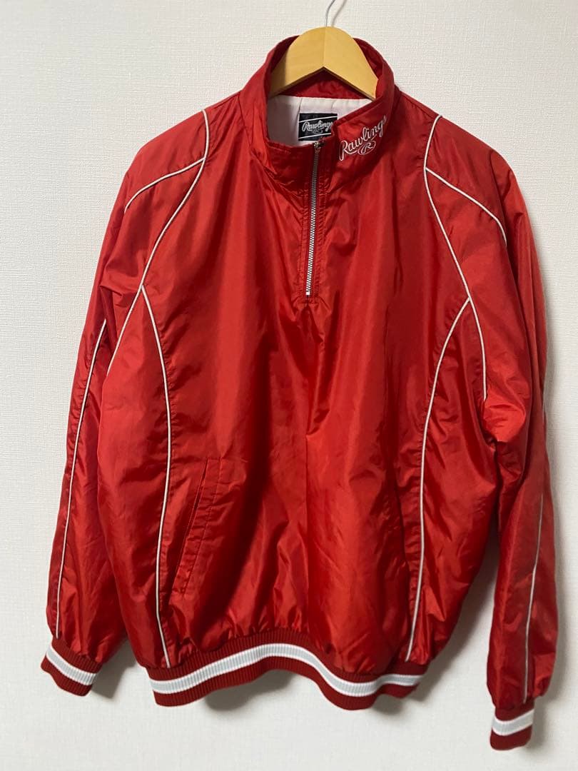 Rawlingsローリングス 野球 アシックスハーフジップ 上下セットアップ O