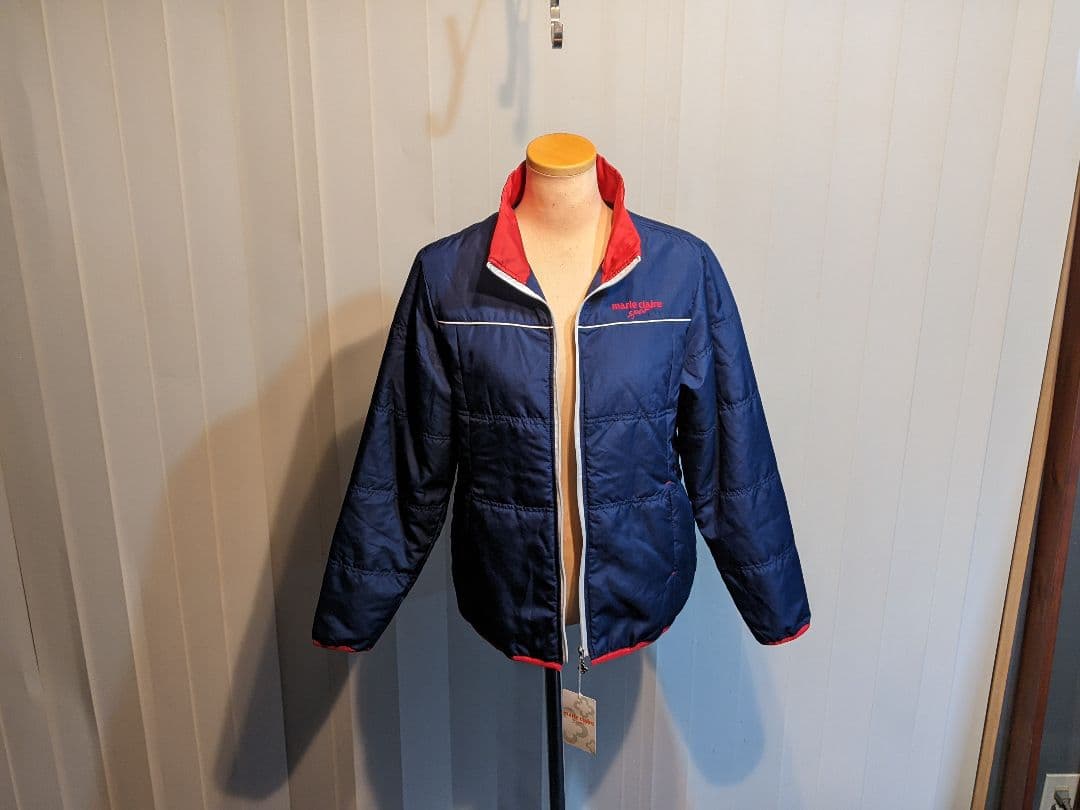 新品　マリクレール　スポーツ　ナイロン　中綿　ジップ　ジャケット　ゴルフ　ウェア