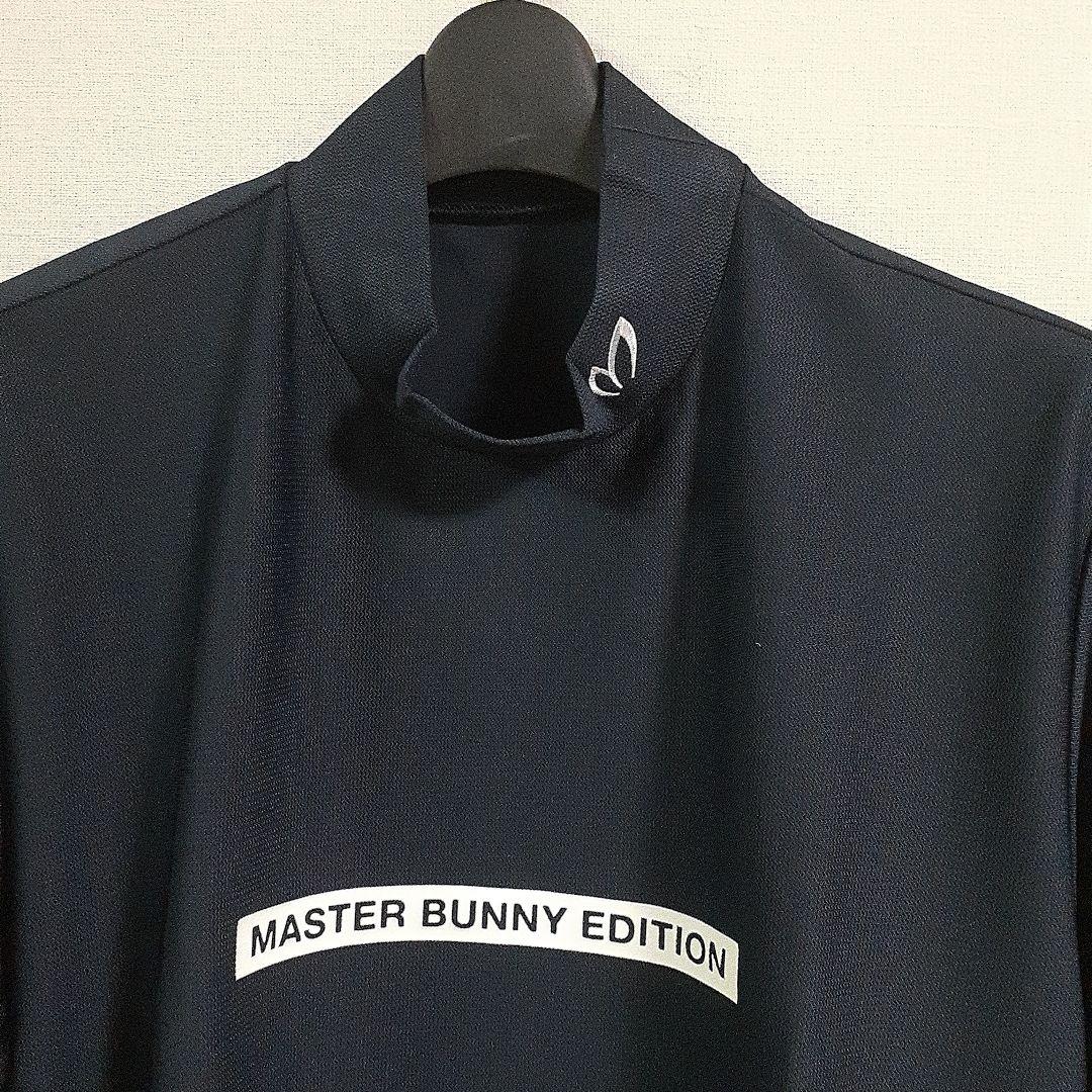 マスターバニーエディション メンズ　モックネックシャツ Mサイズ　ネイビー 美品