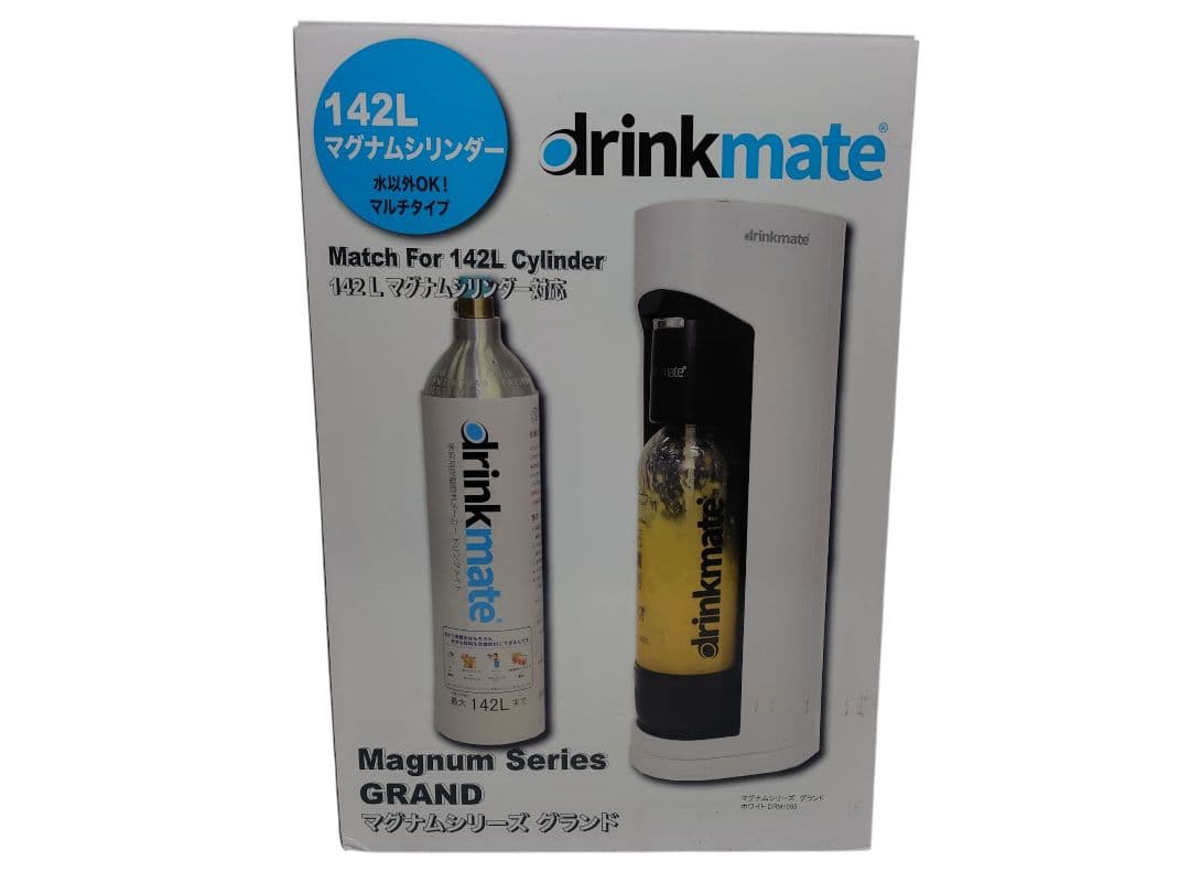 drinkmateドリンクメイトDRM1005 炭酸飲料メーカー　予備ボンベ付