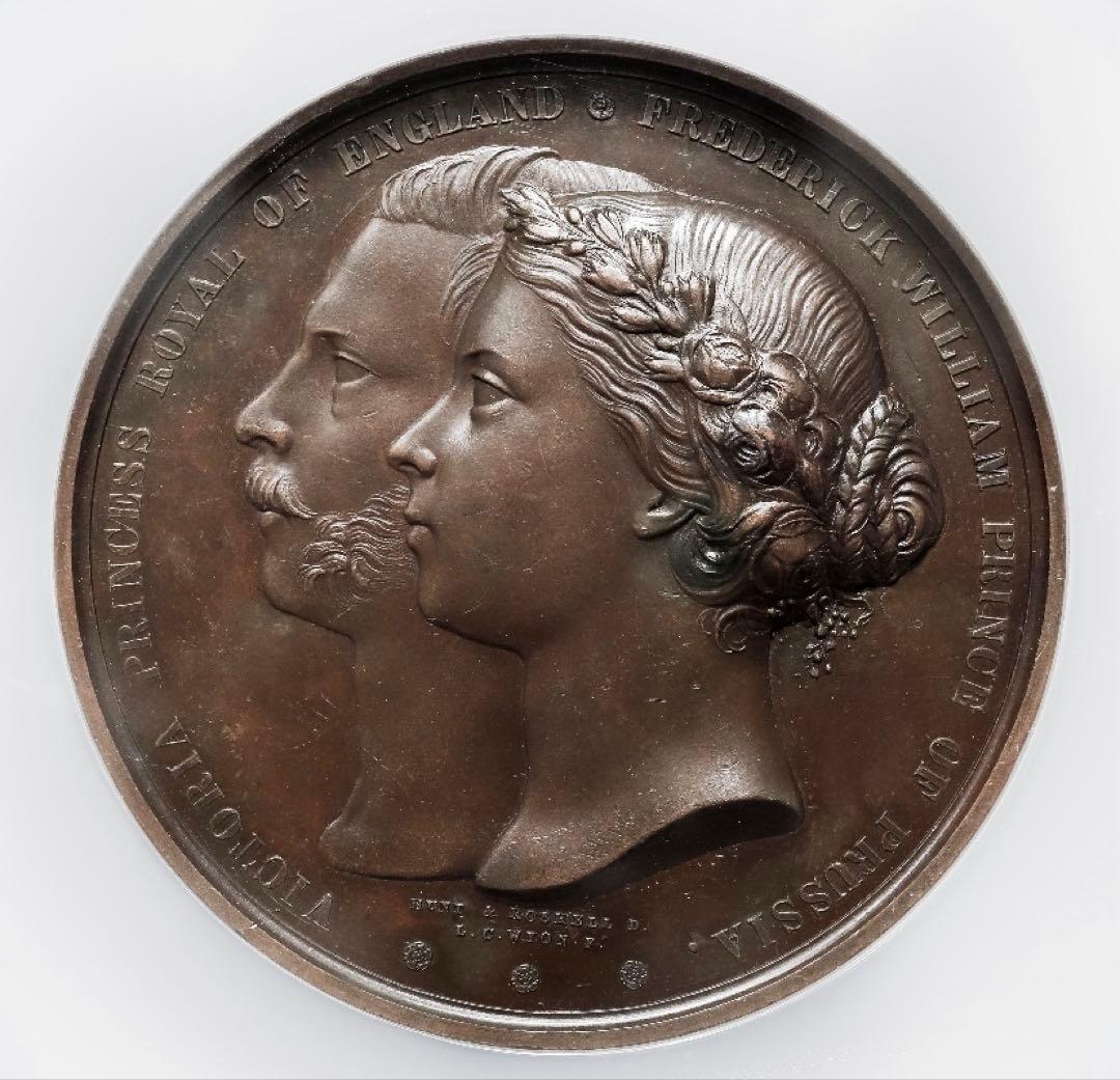 プリンセスヴィクトリア&フリードリヒ・ウィルヘルム 成婚記念　ブロンズメダル❗️