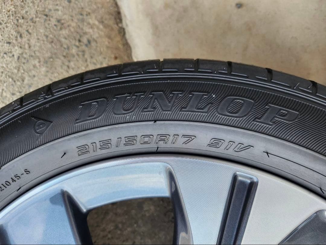 ★送料無料★美品日産純正ZE1リーフ 17インチアルミホイール＆タイヤ４本セット