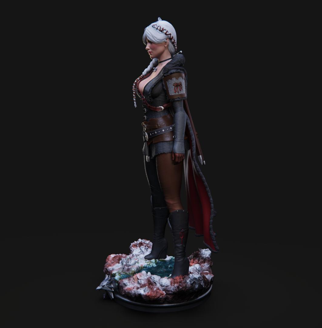 1/4　未塗装 未組立　フィギュア　ガレージキット　ウィッチャー　シリ