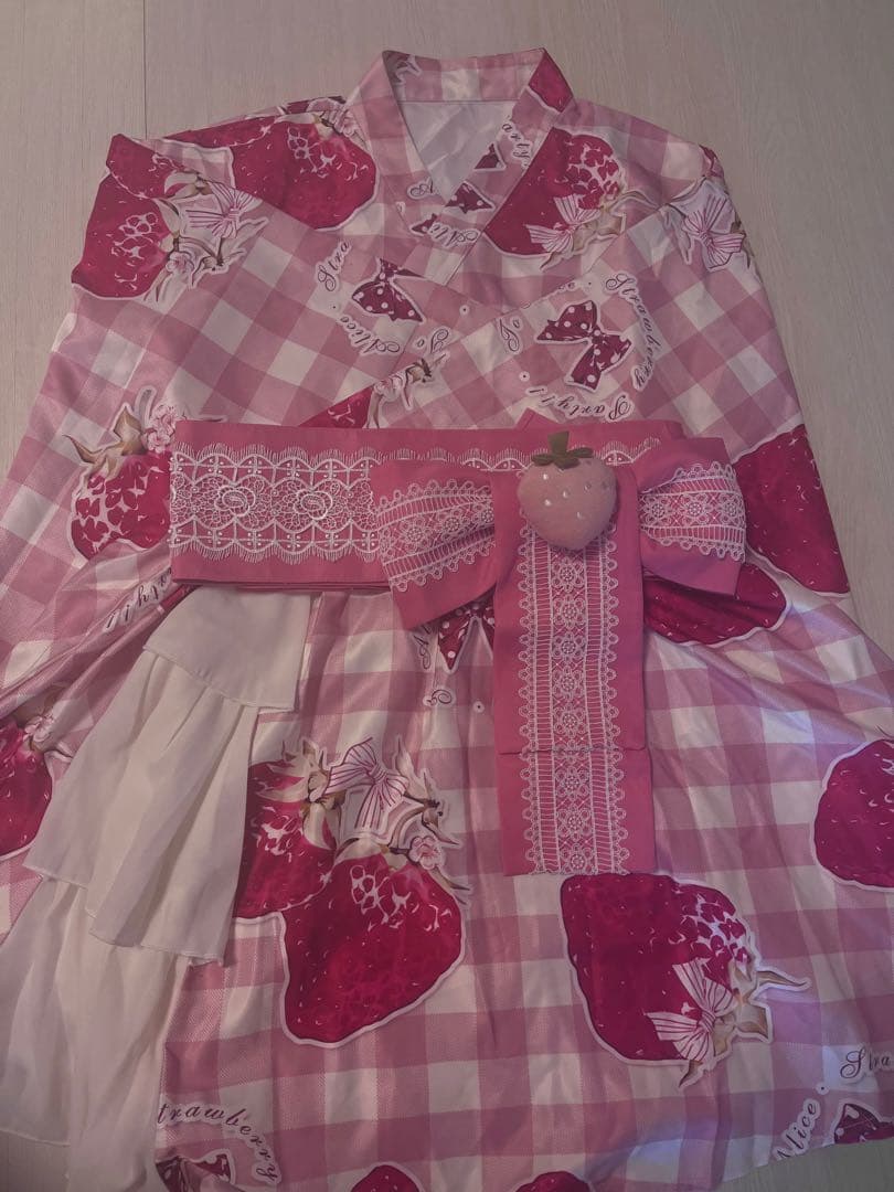 toalice 浴衣ドレス いちご