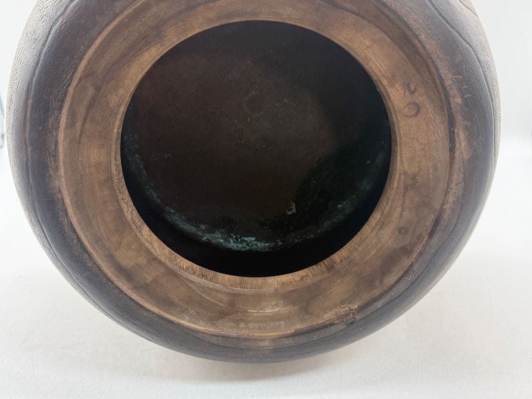 桐手銅芯炙りペア　秋草鶉紋　乾漆　茶道具　送料込み260202