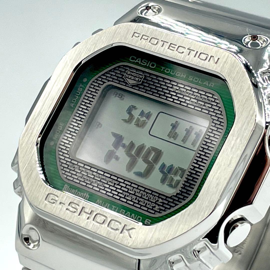 CASIO G-SHOCK フルメタル グリーン シルバー GMW-B5000D