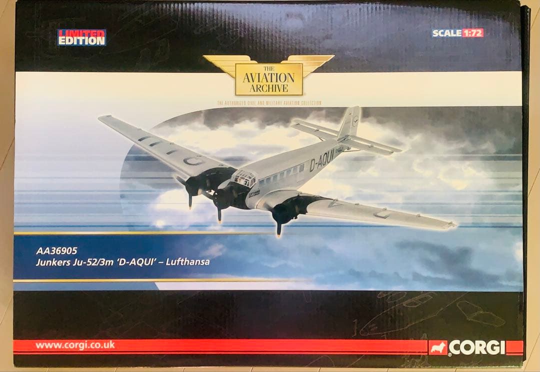 航空機・ヘリコプター Corgi Junkers Ju-52/3m D-AQUI 1/72