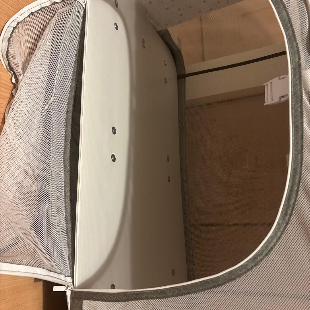 hey3ページ　HDMJ 折りたたみ式グレーのベビーベッド