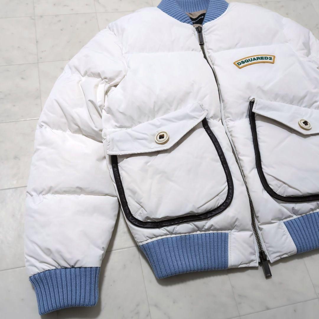 2023AW DSQUARED2 MA-1 ホワイトダウンジャケット