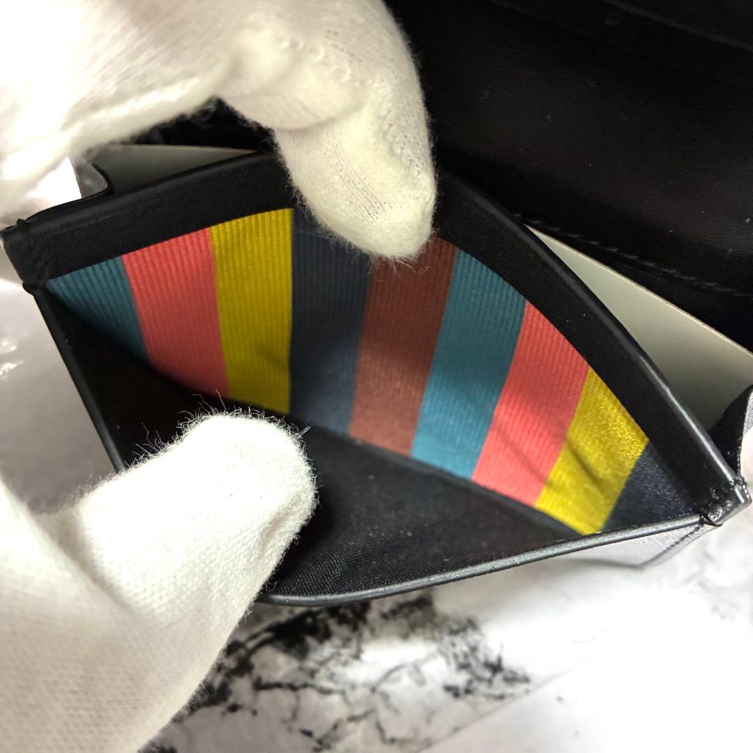 【未使用品】ポールスミス 名刺入れ カードケース フォールデッドエッジ ブラック