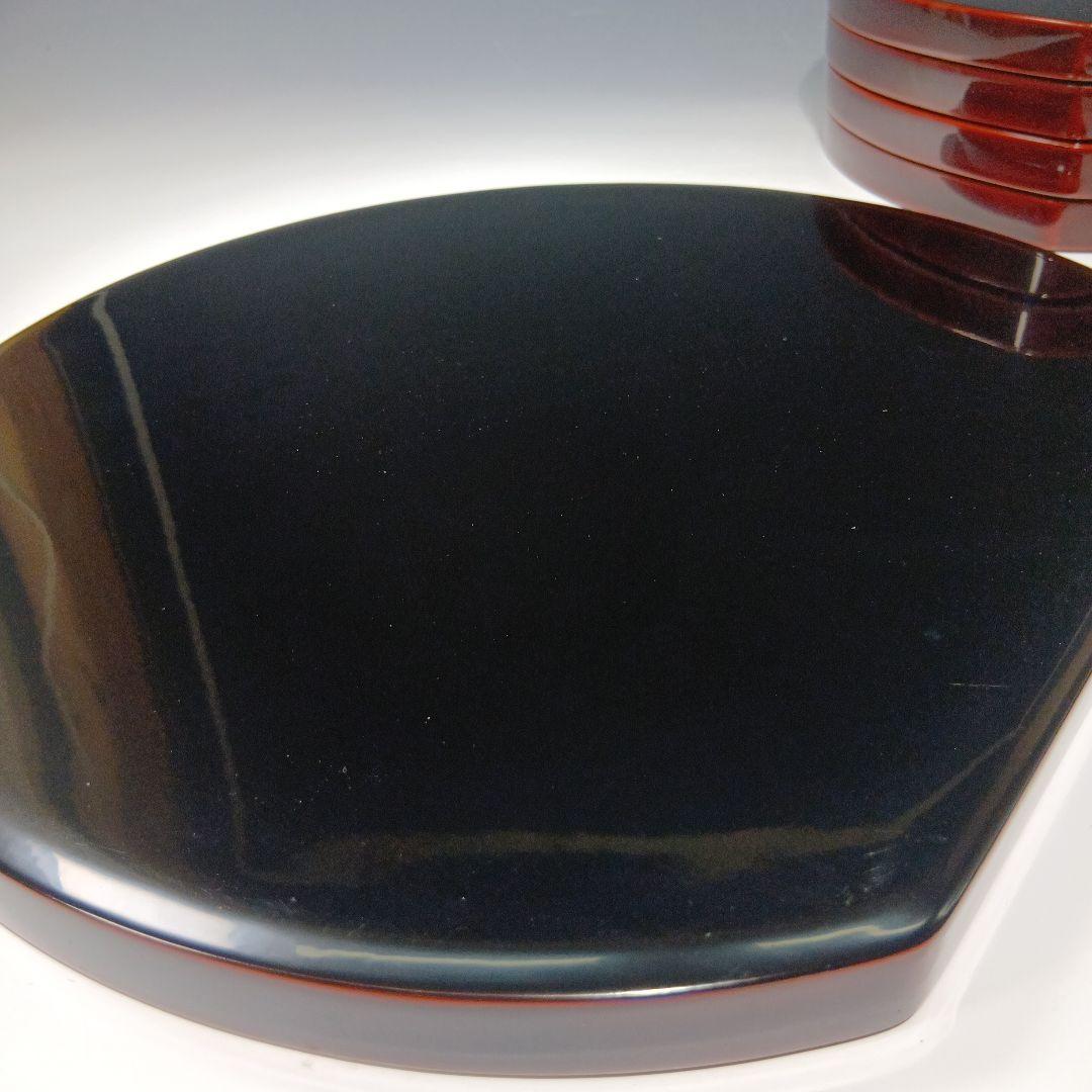 最終値下げ輪島塗　半月卓上膳　5枚　共箱