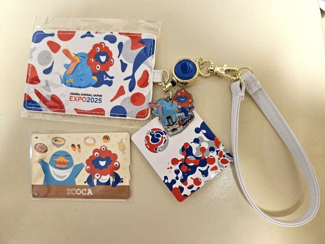 スニフ 大阪万博 ミャクミャク イコちゃん icoc合皮パスケース セット