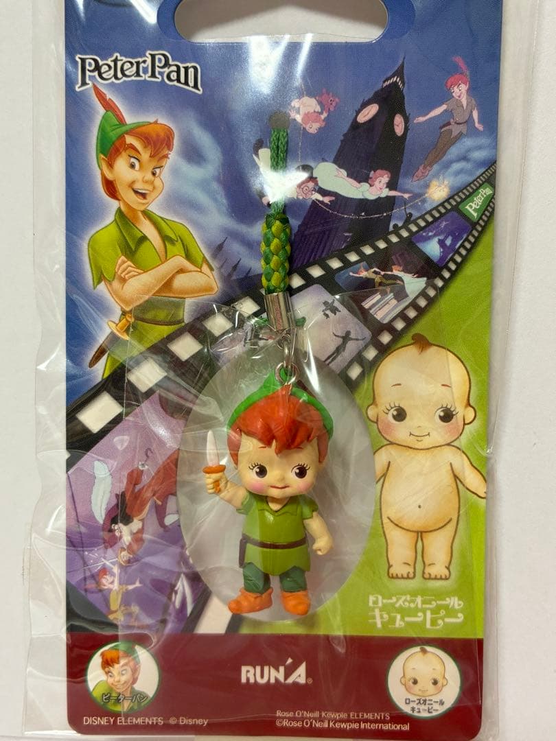 キュージョン ディズニー　ピーター・パン ローズオニールキューピー ストラップ