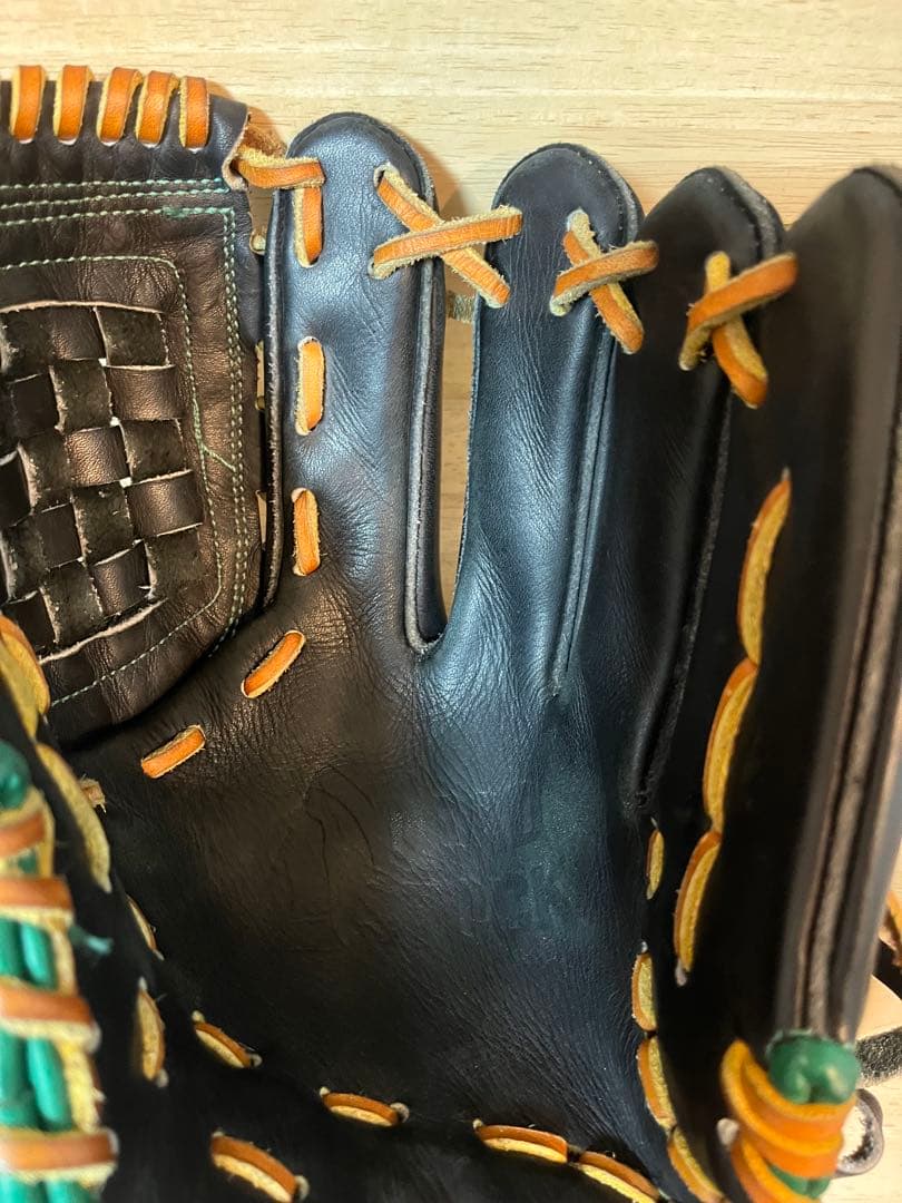 訳あり商品　低価格DEAD STOCK デッドストック　硬式野球グローブ 黒/緑