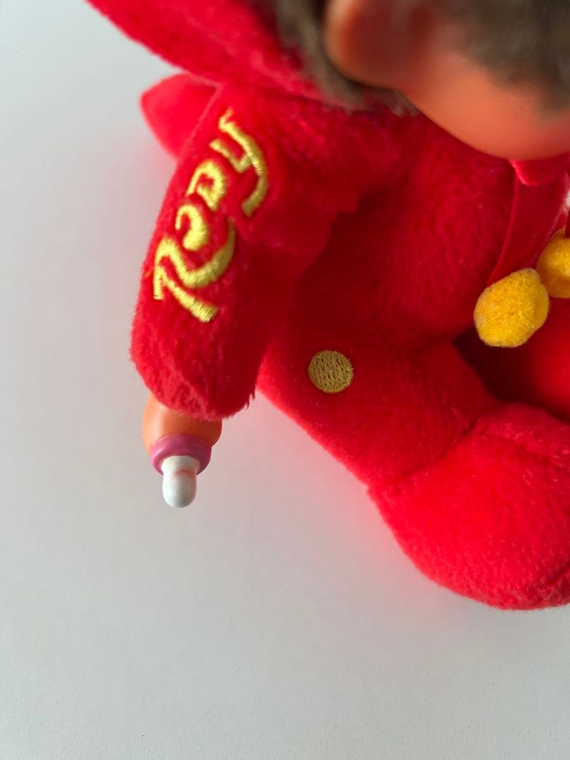 ロディ×モンチッチ コラボ　レッドRody&Monchhichi ぬいぐるみ