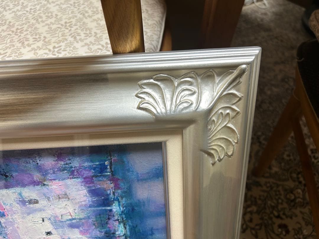 藤永正人　油彩画 [浜辺の街] 6号