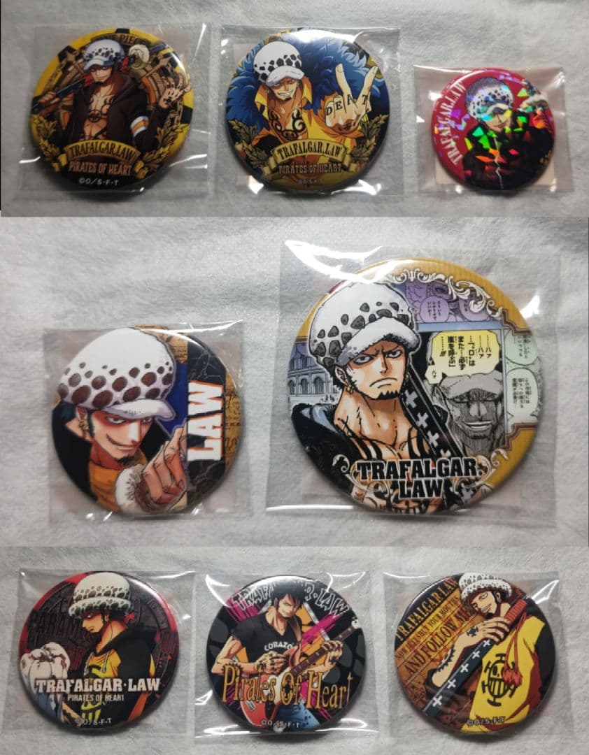 ワンピース　トラファルガー・ロー　缶バッジ　まとめ売り