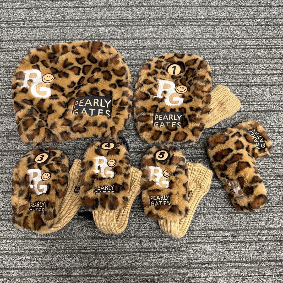 パーリーゲイツ　キャディバッグ　レオパード　11点セット売り