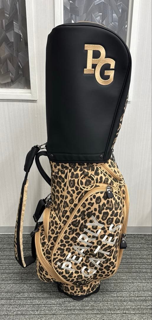 パーリーゲイツ　キャディバッグ　レオパード　11点セット売り