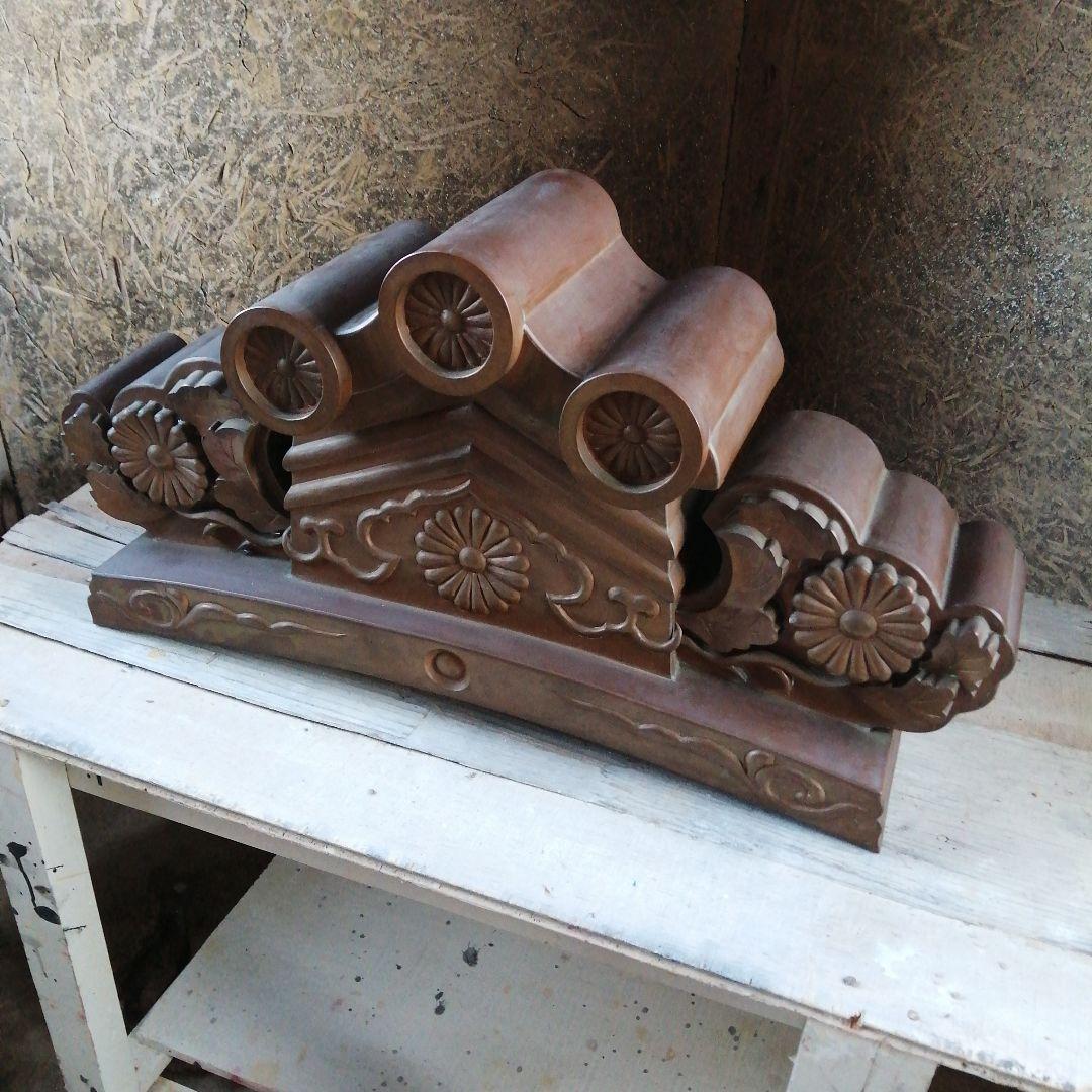 銅板製　鬼瓦　58.5cm　約2.8kg