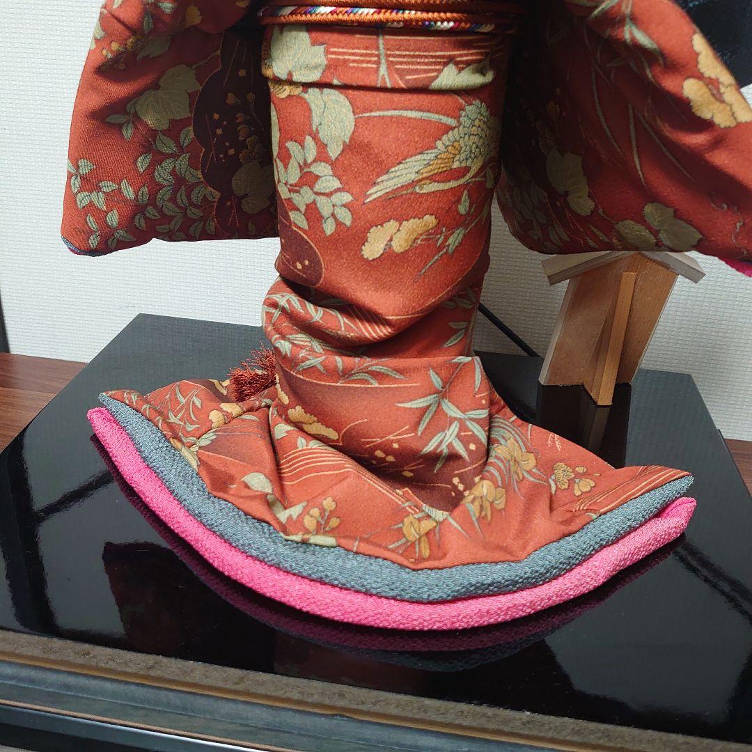 市松人形【春幸】日本人形　丹後ちりめん　謹製　手作り本仕立 全長約44cm