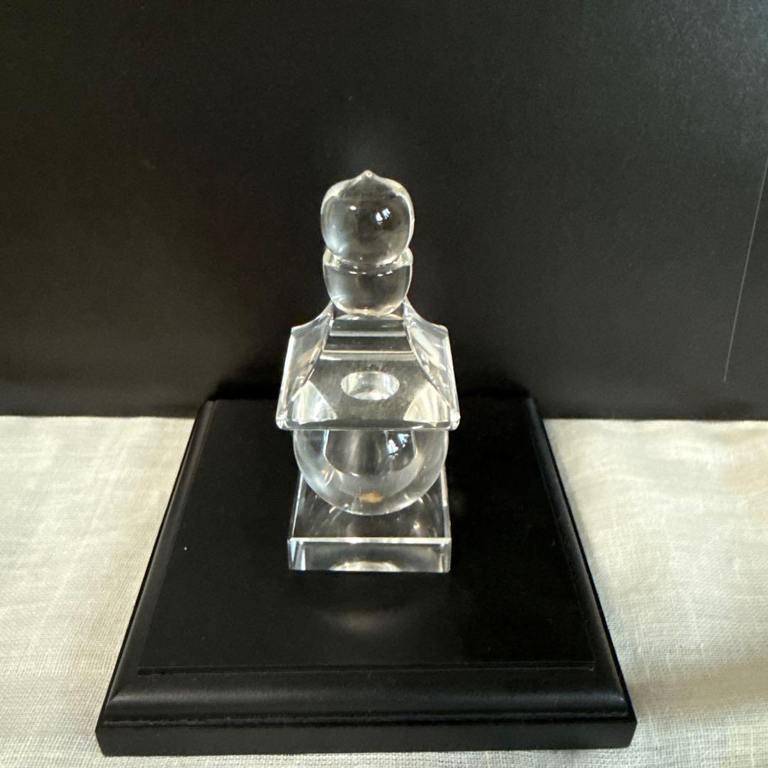 五輪塔　天然水晶　美術工芸品　伝統工芸品　証明書付き　風水　山梨県水晶美術彫刻