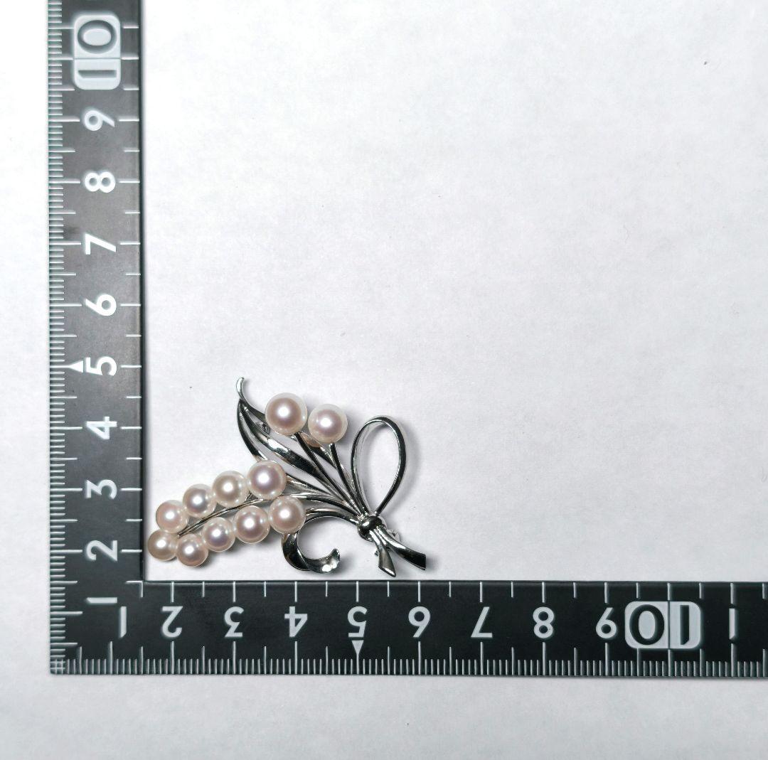 【美品 最高級】ミキモト ブローチ パール 花束 11珠 皇室御用達 箱付き