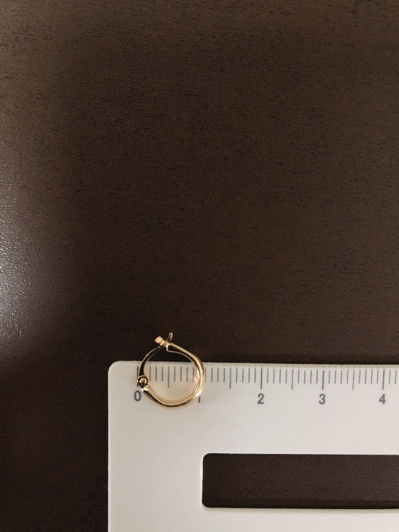 ete エテ K18×K10 フープ ピアス(片耳用)