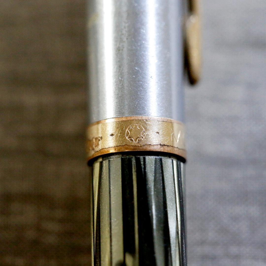 【レア】モンブラン シャープペン ６７２ ＰＩＸ グリーンストライプ