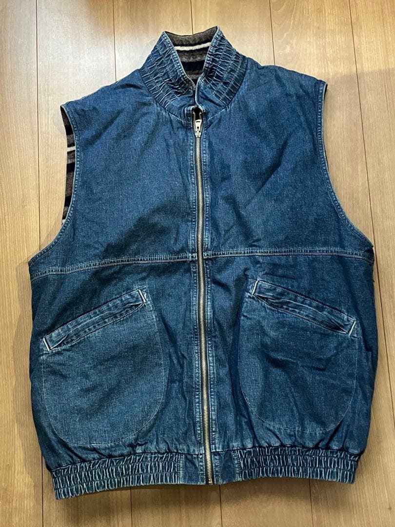 トップス TENDERLOIN DENIM BLANKET REVERSIBLE VEST