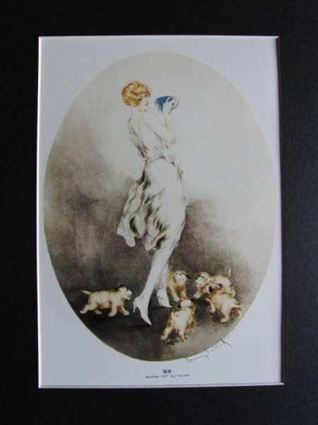 ルイ・イカール/朝食、豪華限定版、額装用画集より、サイン入り、新品額装付