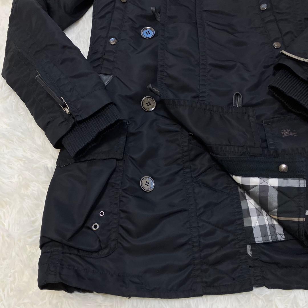 (美品)BURBERRY LONDON　モッズコート　ブラック　ライナー付き