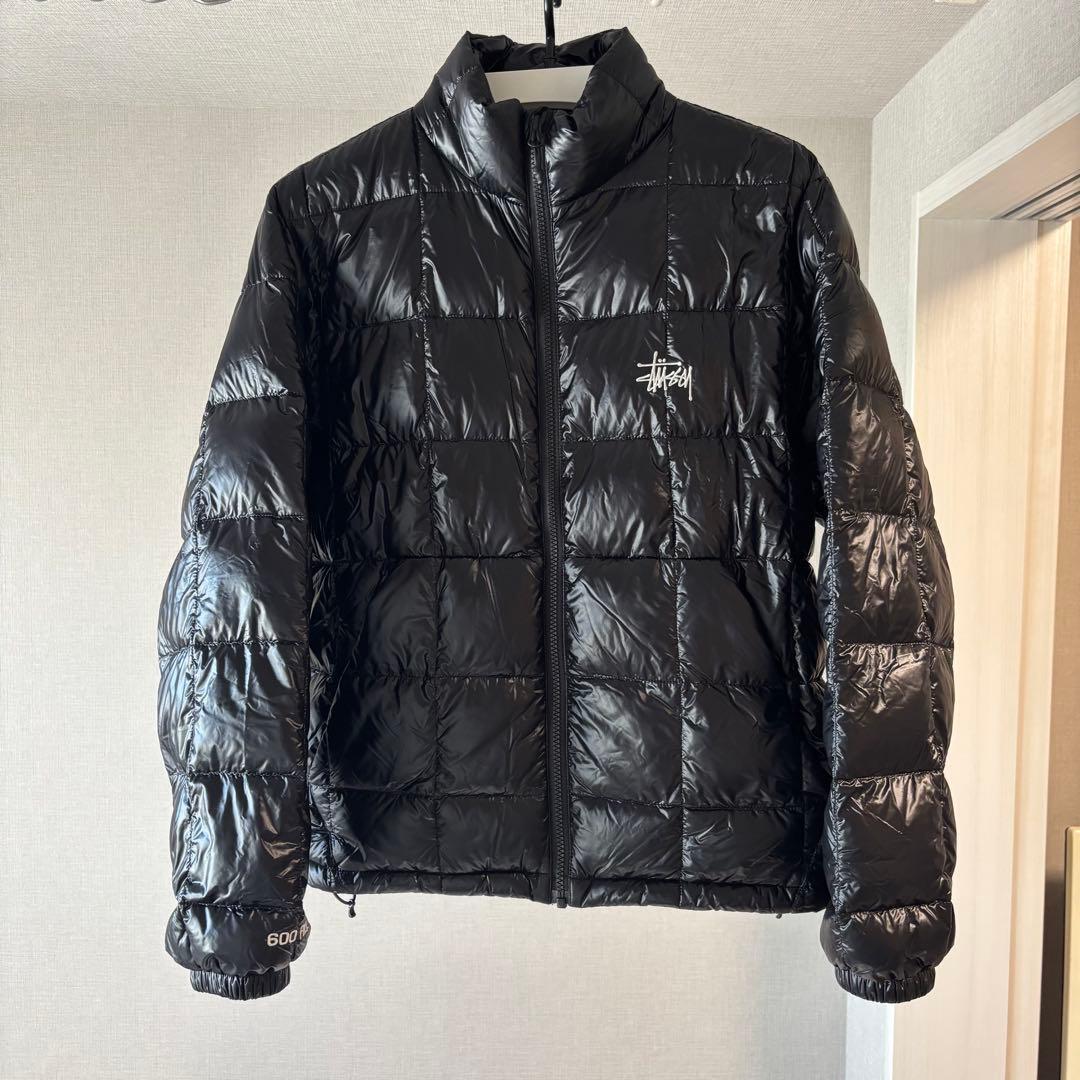 STUSSY MIDWEIGHT PUFFER Sサイズ ダウン ブラック